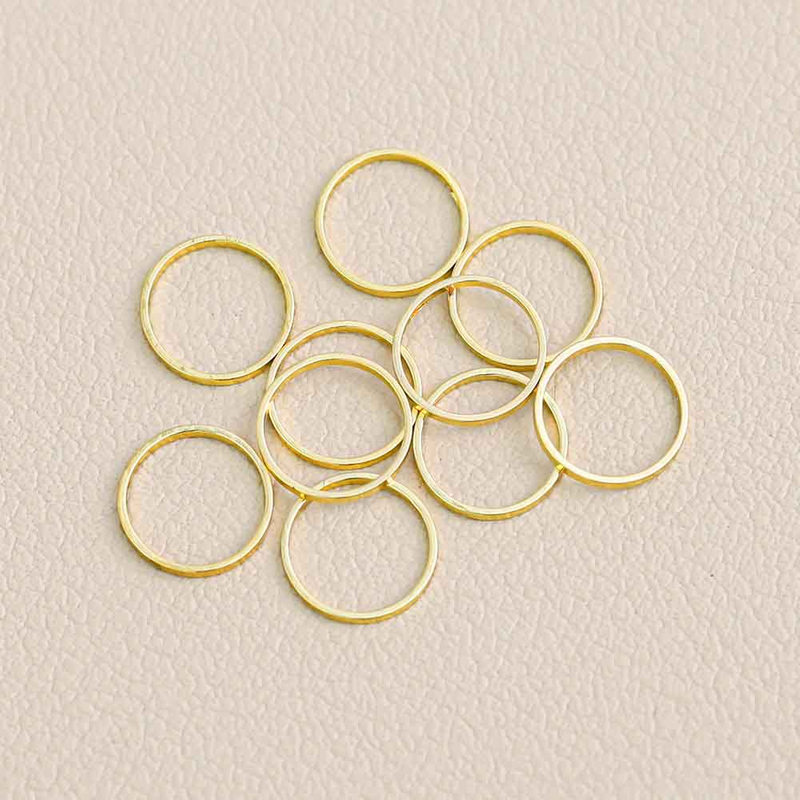 Fiasrel 200pcs Smooth closed-loop jewelry connection