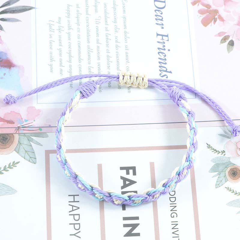 Fiasrel 2pcs Colorful dopamine bracelet