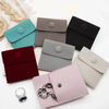 Fiasrel Thickened velvet button jewelry bag