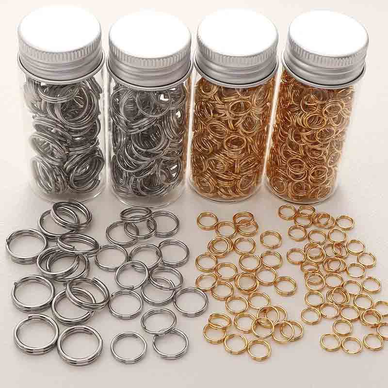 Fiasrel Stainless steel open double-ring jewelry accessories