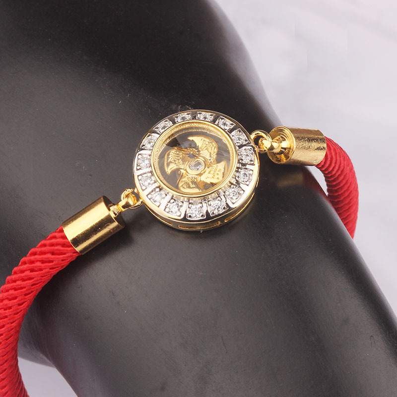Fiasrel 2pcs Diamond-encrusted bracelet