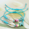 Fiasrel 2pcs Turquoise shell bracelet