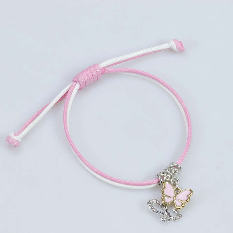 Fiasrel 2pcs Butterfly small flower five-pointed star bracelet