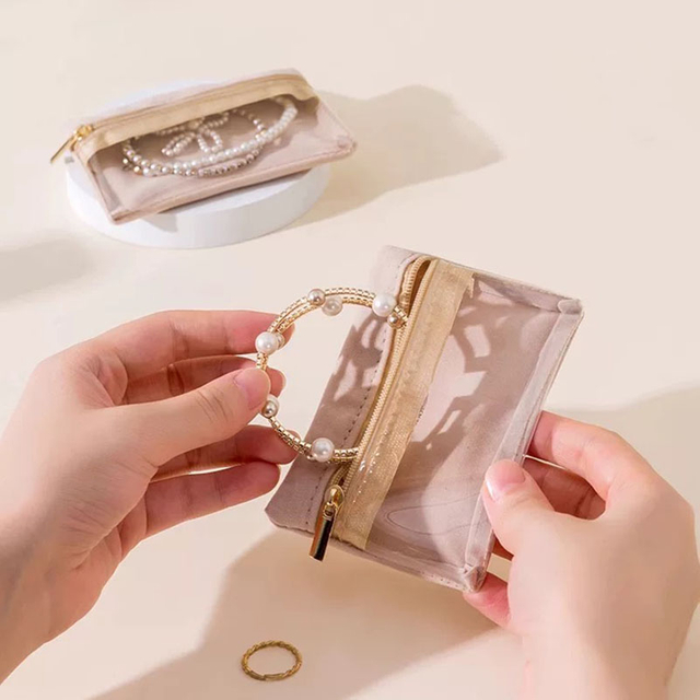 Fiasrel 11*8cm High-end sealed jewelry bag made of flannel