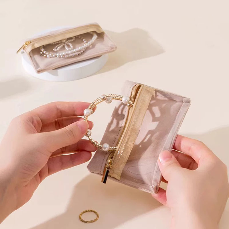 Fiasrel 11*8cm High-end sealed jewelry bag made of flannel