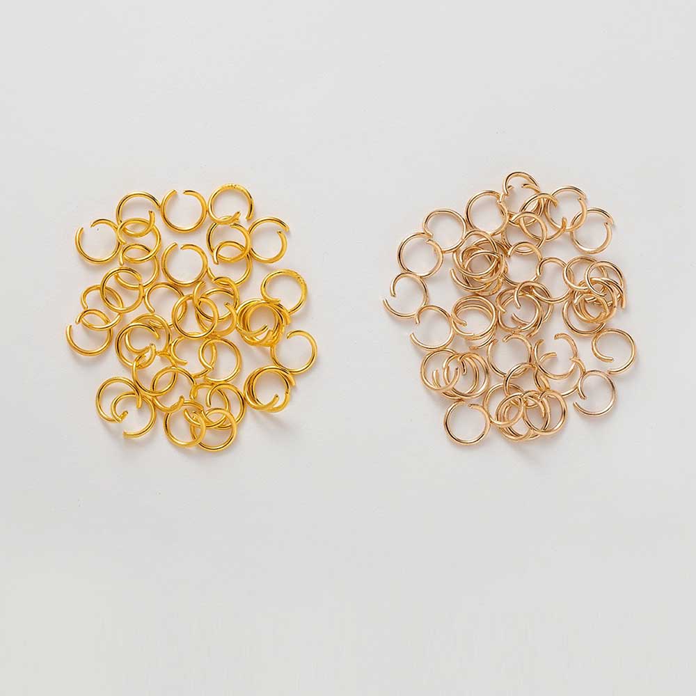 Fiasrel 100pcs Colored open ring accessories