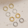 Fiasrel 100pcs 18k gold-plated color-preserving open ring