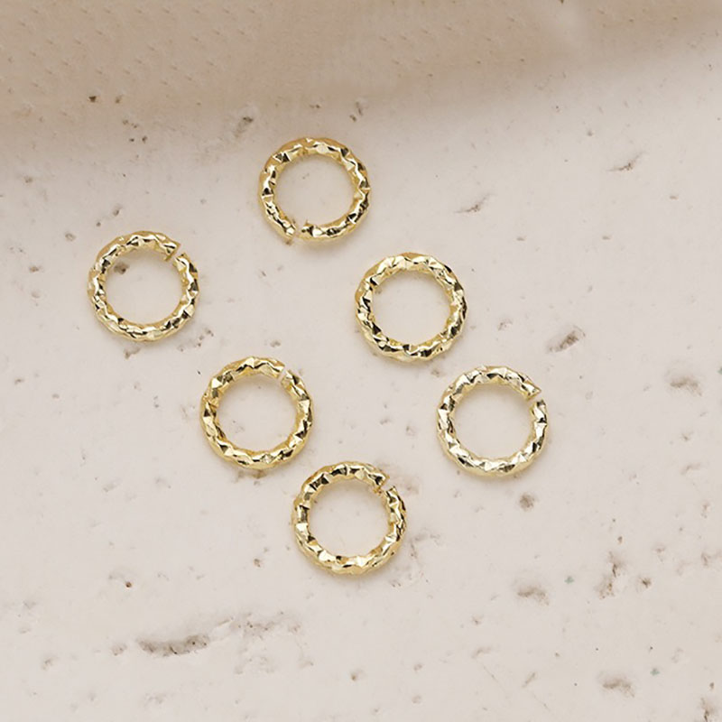 Fiasrel 100pcs 18k gold-plated color-preserving open ring