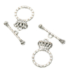 Fiasrel 10pcs Silver Plated Unique Toggle Clasp OT Clasp Jewelry Findings