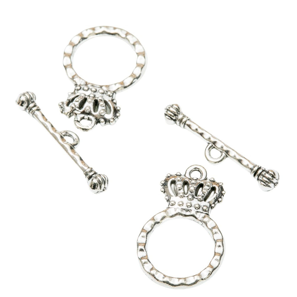 Fiasrel 10pcs Silver Plated Unique Toggle Clasp OT Clasp Jewelry Findings