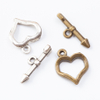 Fiasrel 10pcs Heart Shaped OT Clasp Buckle for DIY Jewelry Making Necklace Bracelet Connector