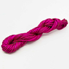 Fiasrel 2.5mm DIY Handmade Macrame Braided Cord String Polyester Nylon Thread with Golden Thread
