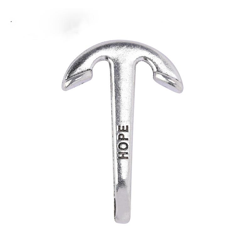 Fiasrel 20pcs DIY Accessories Retro Pendant Zinc Alloy Rudder Pendant Boat Anchor Jewelry Accessories Antique Alloy Bracelet Pendant