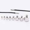 Fiasrel 20pcs Stainless Steel Snake Head Bracelet Necklace Rope Leather Rope Chain Buckle Stopper DIY Jewelry Buckle End Cord End Cap