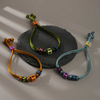 Fiasrel 12Colors Lucky Constellation Signs Handmade Woven Adjustable Bracelet Nylon Rope Dragon Knot Beads Bracelets