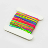 Fiasrel 0.6/0.8/2/2.5mm Nylon Rainbow Beading String for DIY Handmade Crafts