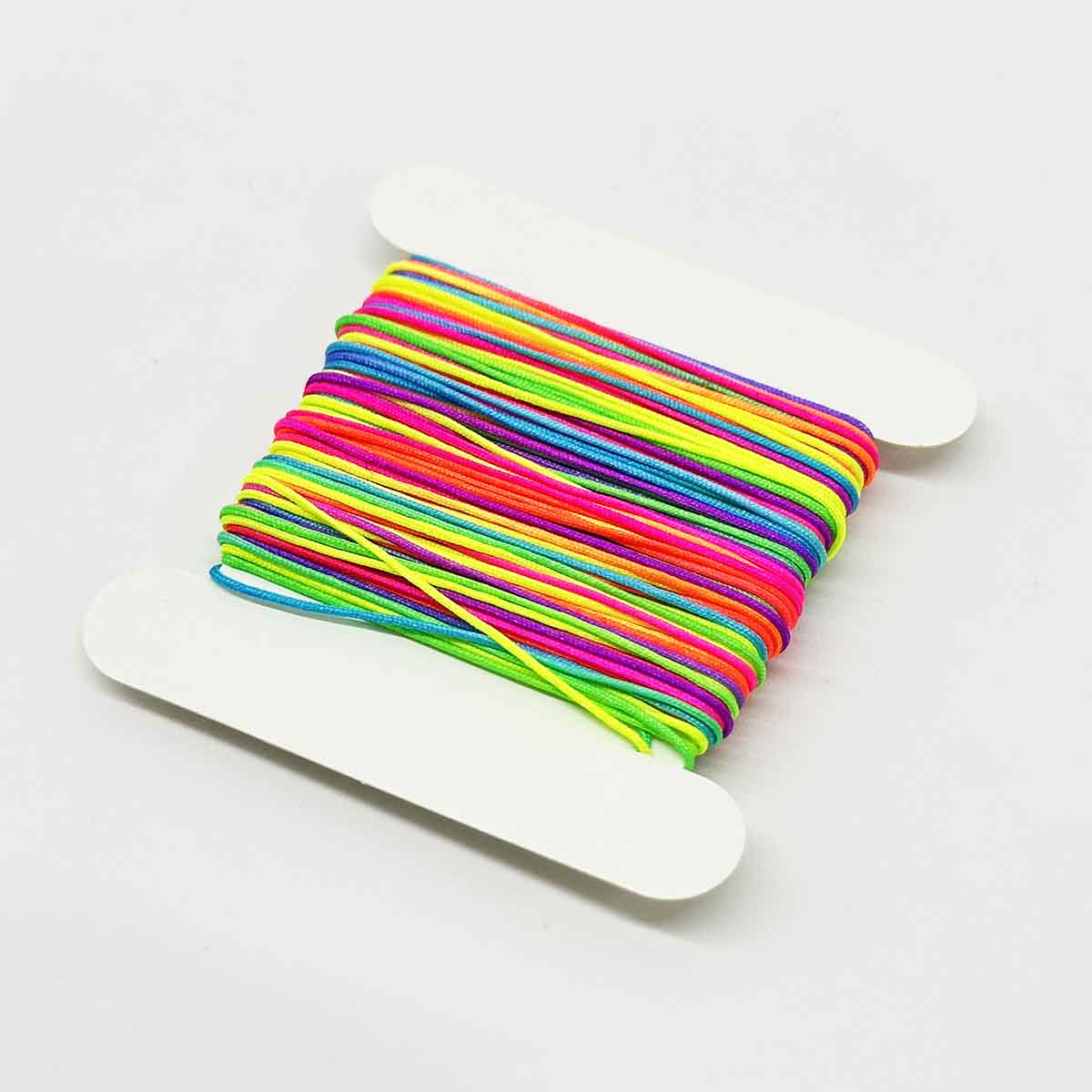 Fiasrel 0.6/0.8/2/2.5mm Nylon Rainbow Beading String for DIY Handmade Crafts