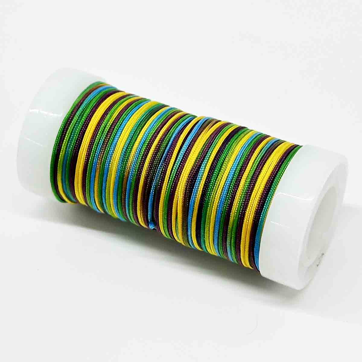 Fiasrel No.72 0.8mm 12rolls/set Gradient Series Jewelry Making Jade Thread Knot Beading String
