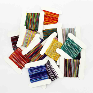 Fiasrel 9 Strands Gradient Colorful Wax Cord Rope Nylon Weaving Thread for Bracelet Handmade Craft Jewelry String