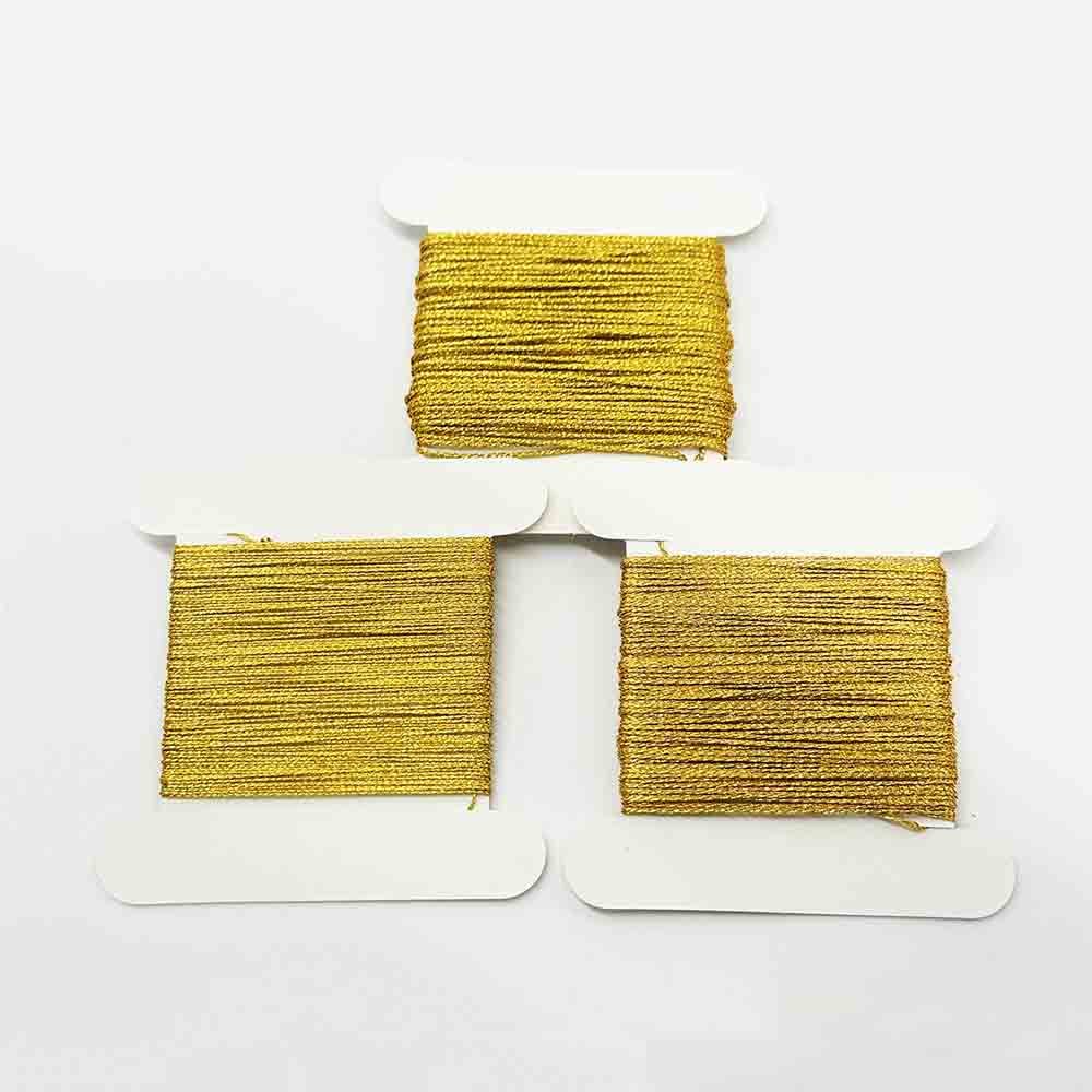 Fiasrel 10yards/pcs 3strands 6strands 9strands Gold Thread Cord String