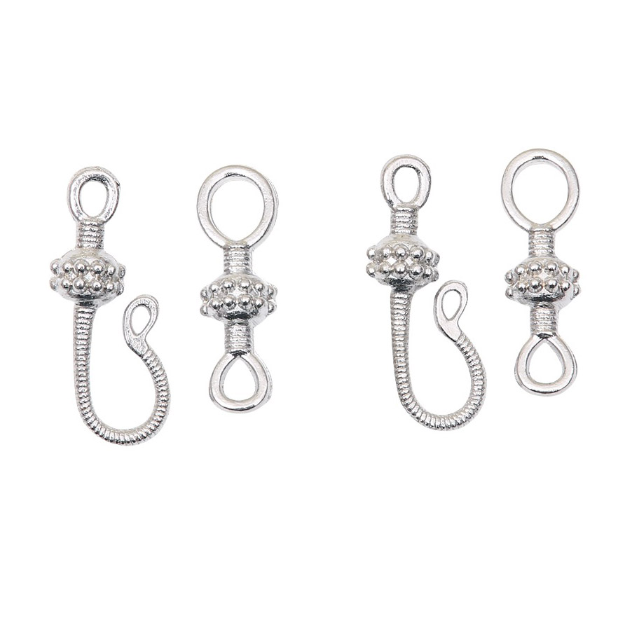 Fiasrel 10pcs Antique Bronze Tone Alloy Toggle Clasp Hook Metal Connectors OT Clasps