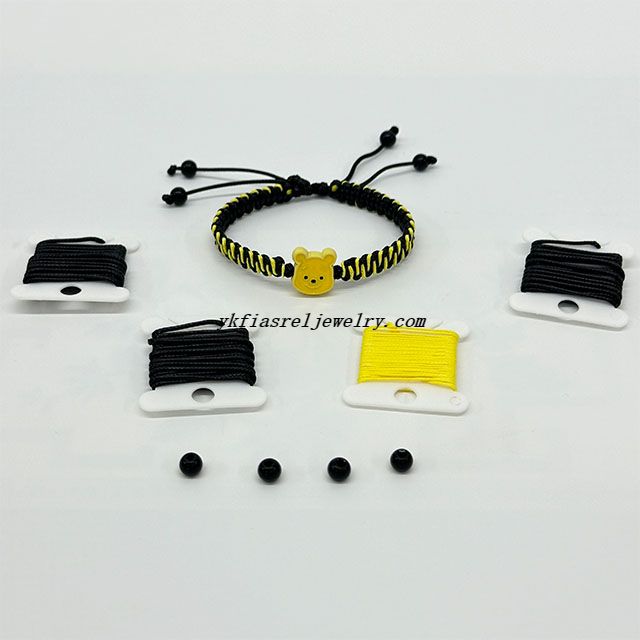 Cute Beaded Bracelet Adjustable Hand Braided Bracelet Rope Thread for Men And Women