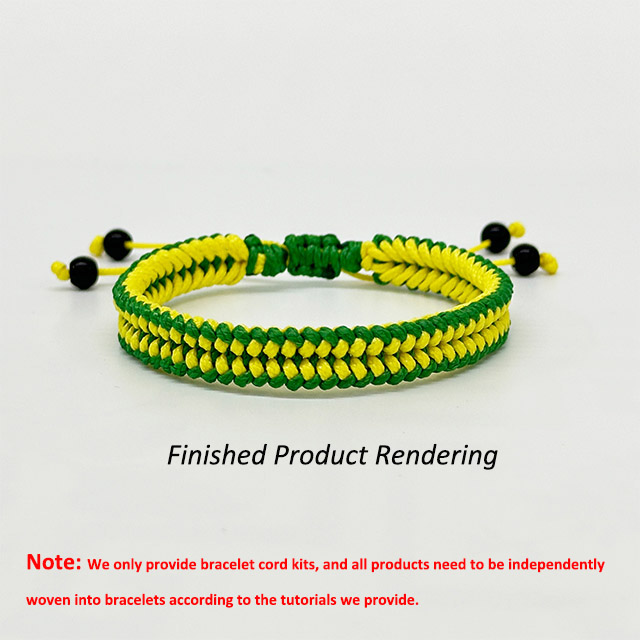 diy handmade green corn bracelet