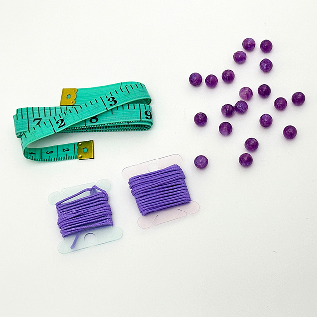 High Quality Fashion Purple Beads Bracelet Thread Package for Women Jewelry Bracelet Making
