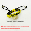 Black and Yellow Dragon Knot Bracelet Thread