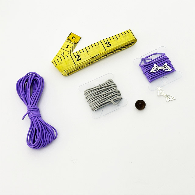 Butterfly Bead Flat Knot Handmade Bracelet Rope Thread