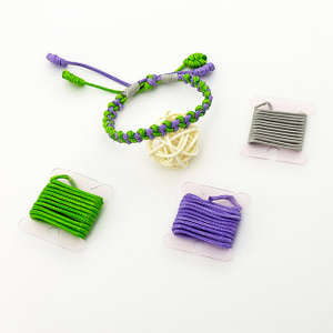 New Simple Colorful Handmade Green Purple Adjustable Bracelet Women Men Thread Package