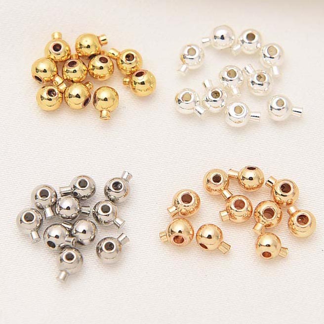 Fiasrel 20pcs 14k Gold Finishing Clip Buckle Diy Brass Wire Positioning Buckle