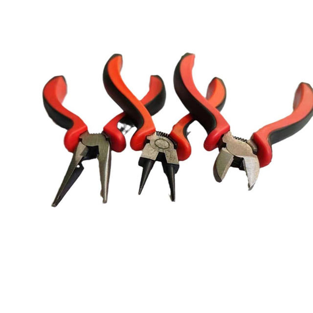 Fiasrel Jewelry Pliers Tools Long Needle Round Flat Bent Cutting Plier Scissors Kit for DIY Jewelry Craft Making