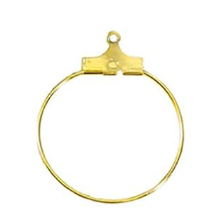 Fiasrel 20pcs 20-40mm Big Round Teardrop Hoops Earrings Dangle Clasp Ear Wires Hooks DIY Circle Earring Findings Jewelry Making Accessories