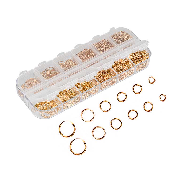 Fiasrel 4-10mm Necklace Jump Ring DIY Circle for Bracelet Necklace Jewelry Accessories