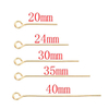 Fiasrel 100pcs DIY Beading Jewelry Making Head Pins Gold Plated Brass Ball Head Needle Pins