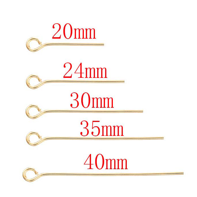 Fiasrel 100pcs DIY Beading Jewelry Making Head Pins Gold Plated Brass Ball Head Needle Pins