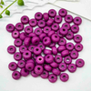 Fiasrel 50pcs Handmade Jewelry Accessories Solid Colored Acrylic Millet Loose Beads