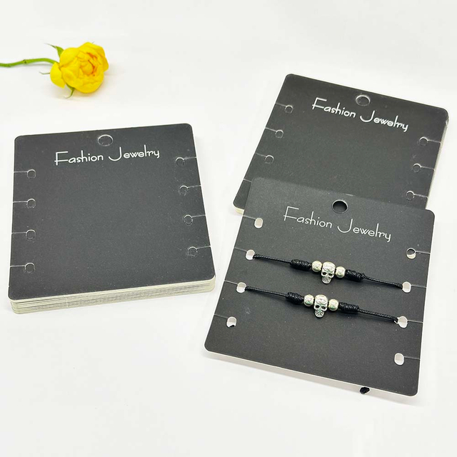 Fiasrel 20/50/100pcs Jewelry Set Display Cards Hanging Holder Necklace Braclet Packaging Display Cards