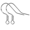 Fiasrel 10Pairs S925 Copper Plated with Sterling Silver Jewelry Findings Earrings Hooks Earrings Pure Ear Hook for Jewellery Making