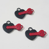 Fiasrel 5pcs Alloy Valentine Day Trendy Fashion Heart Key Magnetic Charms Pendants Beads