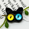 Fiasrel 10pcs Jewelery Personalised Fine Gifts Quirky Black Cat Beads
