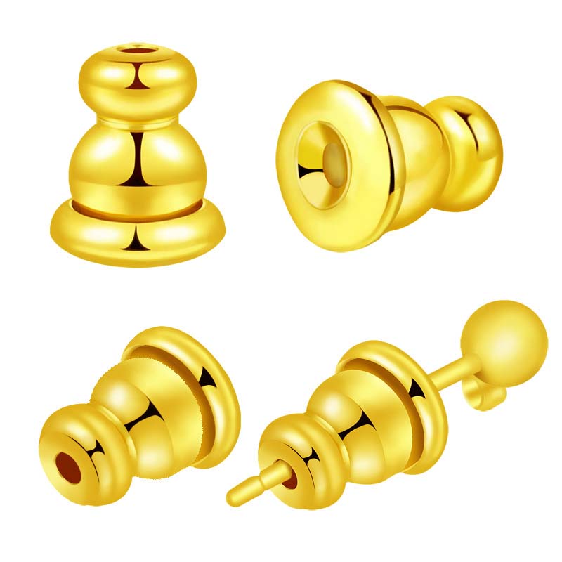 Fiasrel 10/20/50pcs Earring Accessories 18K Color-preserving High-end Ear Plugs