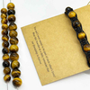 Fiasrel Tiger Eye Stone Loose Beads Yellow Tiger Eye Round Beads