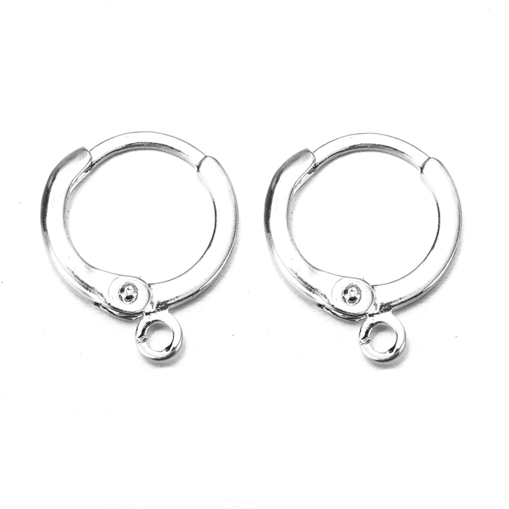 Fiasrel 10pcs/lot 18K Gold Ear wire brass lever back Earring Hooks Clasp for DIY Jewelry Earring Making Findings Supplies