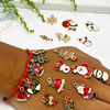 Fiasrel 15-20mm 15/30/48/100pcs Alloy DIY Christmas Charm Pendant Set-Christmas Hat Tree Bear Snowmen Deer Snowflakes Pendants for DIY Jewelry Making Necklaces Bracelets Earrings Crafts Supplies