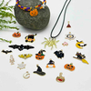 Fiasrel 10/20/30/40/100pcs Random Mix Halloween Charm Pendant Set - Ghost Wizard Pumpkin Bat Spider Pendants for DIY Jewelry Necklace Bracelet Making Jewelry DIY Supplies
