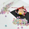 Fiasrel 100/500pcs Fluorescent Acrylic Alphabet Beads for Making Bracelet Necklace Earrings Keychain Jewelry Accessories