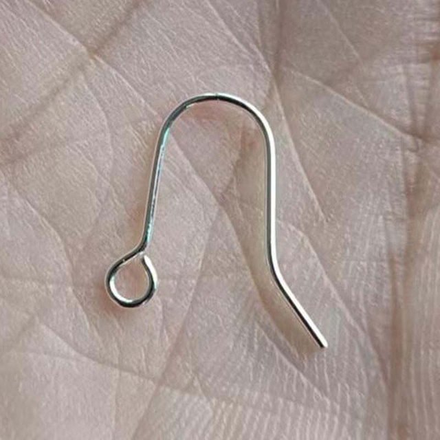Fiasrel 5/20Pairs S925 Sterling Silver Plated Earrings Hook for DIY Jewelry Materials Making