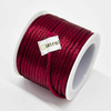 Fiasrel 40pcs 2.5mm Colorful Silky Macrame Braided Satin Cord Handmade DIY Woven Rope Nylon Chinese Knotting Craft Beading Cord for DIY Jewelry Making Bracelet Necklace
